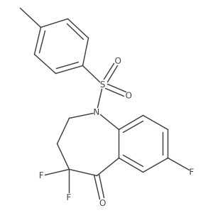 4,4,7-Trifluoro-1-[(4-methylphenyl)sulfonyl]-1,2,3,4-tetrahydro-5H-1-benzoazepine-5-one Structure