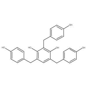 2,4,6-Tris(4-hydroxybenzyl)benzene-1,3-diol Structure
