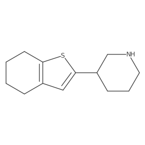 3-(4,5,6,7-Tetrahydro-1-benzothiophen-2-yl)piperidine Structure