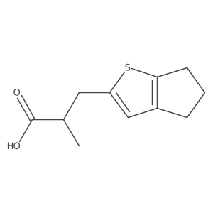 3-{4H,5H,6H-cyclopenta[b]thiophen-2-yl}-2-methylpropanoic acid结构式