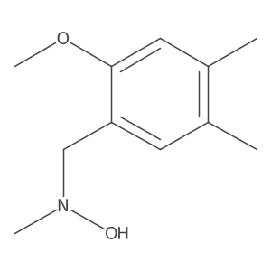 N-[(2-methoxy-4,5-dimethylphenyl)methyl]-N-methylhydroxylamine Structure
