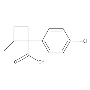 Methyl 1-(4-chlorophenyl)cyclobutanecarboxylic acid结构式