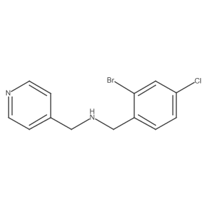 [(2-Bromo-4-chlorophenyl)methyl][(pyridin-4-yl)methyl]amine Structure