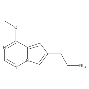 2-(4-Methoxypyrrolo[2,1-f][1,2,4]triazin-6-yl)ethan-1-amine结构式
