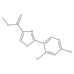 Methyl 2-(2,4-Dichlorophenyl)thiazole-4-carboxylate结构式