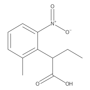 2-(2-Methyl-6-nitrophenyl)butanoic acid Structure