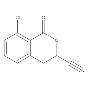 8-Chloro-1-oxo-3,4-dihydro-1H-2-benzopyran-3-carbonitrile Structure