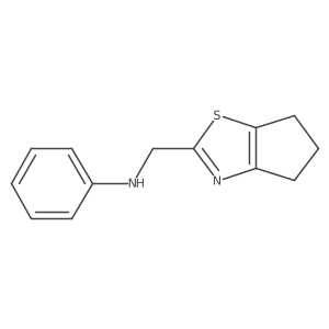 N-({4H,5H,6H-cyclopenta[d][1,3]thiazol-2-yl}methyl)aniline Structure