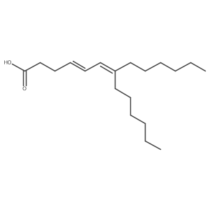 7-Hexyl-4,6-tridecadienoic acid Structure
