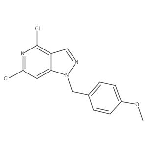 4,6-Dichloro-1-(4-methoxybenzyl)-1H-pyrazolo[4,3-c]pyridine Structure