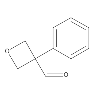 3-Phenyloxetane-3-carbaldehyde结构式