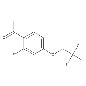 1-[2-Fluoro-4-(2,2,2-trifluoroethoxy)-phenyl]-ethanone结构式