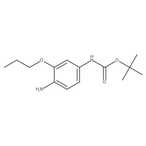 tert-butyl N-(4-amino-3-propoxyphenyl)carbamate Structure
