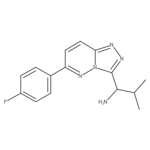 1-(6-(4-Fluorophenyl)-[1,2,4]triazolo[4,3-b]pyridazin-3-yl)-2-methylpropan-1-amine Structure