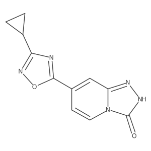 7-(3-Cyclopropyl-1,2,4-oxadiazol-5-yl)-[1,2,4]triazolo[4,3-a]pyridin-3(2H)-one Structure