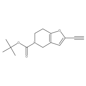 tert-Butyl 2-ethynyl-6,7-dihydrofuro[3,2-c]pyridine-5(4H)-carboxylate Structure