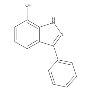 3-Phenyl-2H-indazol-7-ol结构式