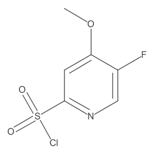 5-Fluoro-4-methoxypyridine-2-sulfonyl chloride结构式