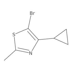 5-Bromo-4-cyclopropyl-2-methylthiazole Structure