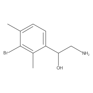 2-Amino-1-(3-bromo-2,4-dimethylphenyl)ethan-1-ol Structure