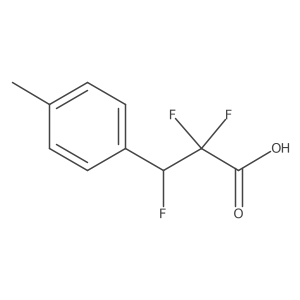 2,2,3-Trifluoro-3-(4-methylphenyl)propanoic acid Structure