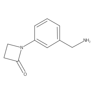 1-[3-(Aminomethyl)phenyl]azetidin-2-one Structure