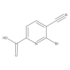 6-Bromo-5-cyanopicolinic acid结构式