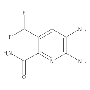 2,3-Diamino-5-(difluoromethyl)pyridine-6-carboxamide Structure