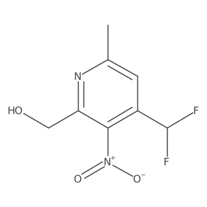 (4-(Difluoromethyl)-6-methyl-3-nitropyridin-2-yl)methanol Structure