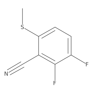 2,3-Difluoro-6-(methylthio)benzonitrile结构式