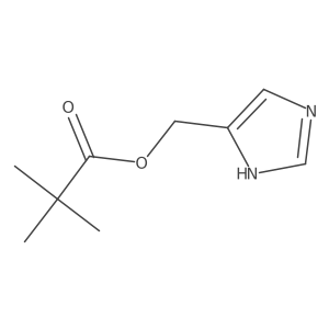 Propanoic acid, 2,2-dimethyl-, 1H-imidazol-5-ylmethyl ester结构式