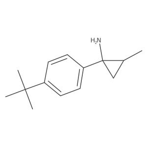 (1S,2S)-1-(4-tert-Butylphenyl)-2-methylcyclopropan-1-amine Structure