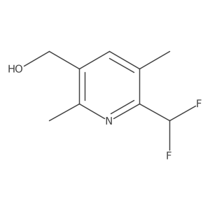 3-Pyridinemethanol, 6-(difluoromethyl)-2,5-dimethyl-结构式