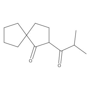 2-(2-Methylpropanoyl)spiro[4.4]nonan-1-one结构式