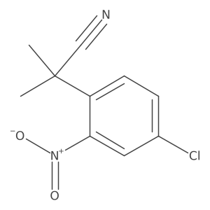 2-(4-Chloro-2-nitrophenyl)-2-methylpropanenitrile结构式