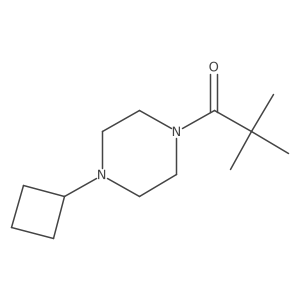 1-(4-Cyclobutylpiperazin-1-yl)-2,2-dimethylpropan-1-one Structure