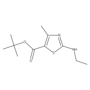 Tert-butyl 2-(ethylamino)-4-methyl-1,3-thiazole-5-carboxylate Structure
