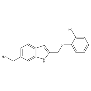 Phenol, 2-[[6-(aminomethyl)-1H-indol-2-yl]methoxy]- Structure