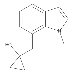 1-[(1-methyl-1H-indol-7-yl)methyl]cyclopropan-1-ol Structure