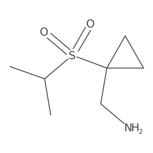 (1-(Isopropylsulfonyl)cyclopropyl)methanamine结构式