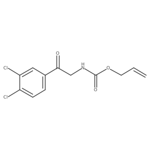 Carbamic acid, N-[2-(3,4-dichlorophenyl)-2-oxoethyl]-, 2-propen-1-yl ester结构式
