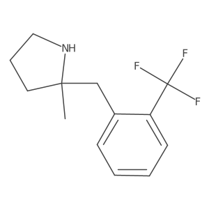 2-Methyl-2-{[2-(trifluoromethyl)phenyl]methyl}pyrrolidine Structure