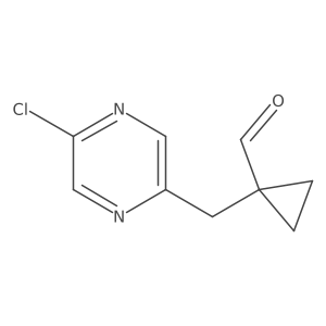 1-[(5-Chloropyrazin-2-yl)methyl]cyclopropane-1-carbaldehyde Structure