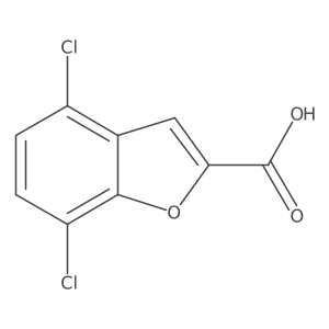 4,7-Dichloro-1-benzofuran-2-carboxylic acid结构式