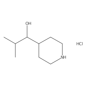 2-Methyl-1-(piperidin-4-yl)propan-1-ol hydrochloride Structure