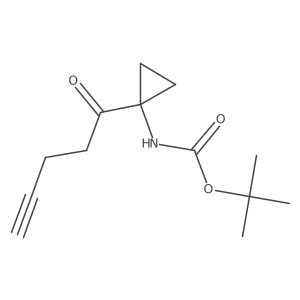 tert-butyl N-[1-(pent-4-ynoyl)cyclopropyl]carbamate Structure