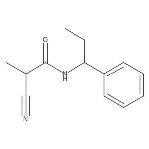 2-cyano-2-methyl-N-[(1S)-1-phenylpropyl]acetamide Structure