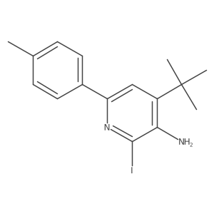 4-(1,1-Dimethylethyl)-2-iodo-6-(4-methylphenyl)-3-pyridinamine Structure