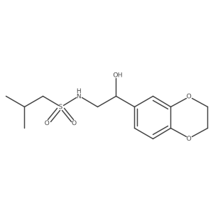 N-(2-(2,3-dihydrobenzo[b][1,4]dioxin-6-yl)-2-hydroxyethyl)-2-methylpropane-1-sulfonamide Structure