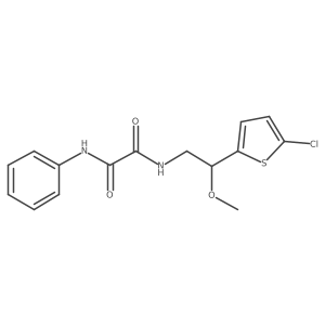 N1-(2-(5-chlorothiophen-2-yl)-2-methoxyethyl)-N2-phenyloxalamide Structure